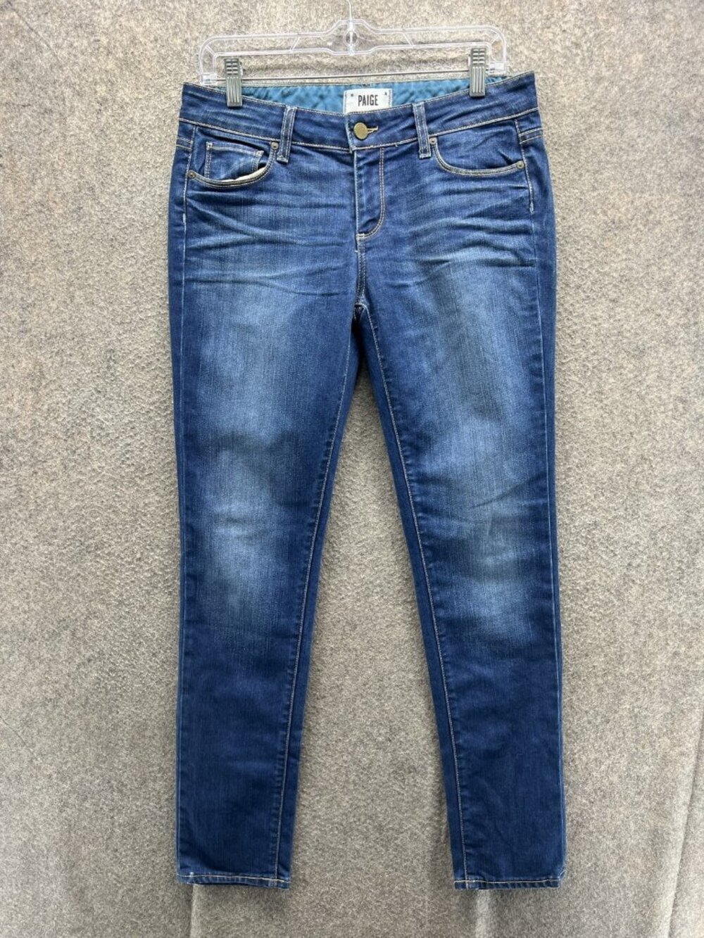 Paige Jimmy Jimmy Skinny Jeans Womens 27 Blue Medium Wash Slim Stretch Denim